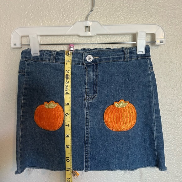 Denim Pumpkin Patch Skirt - Picture 3 of 5